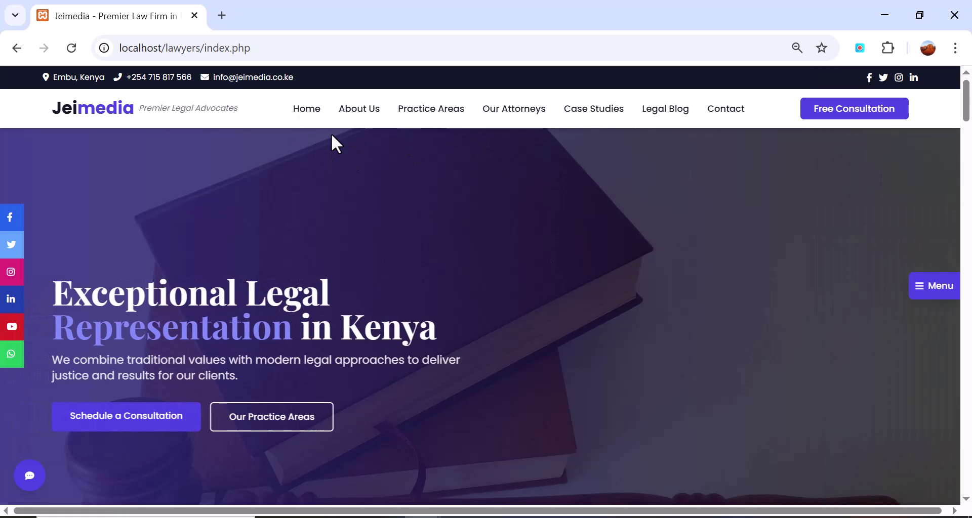 Advanced Law Firm Website