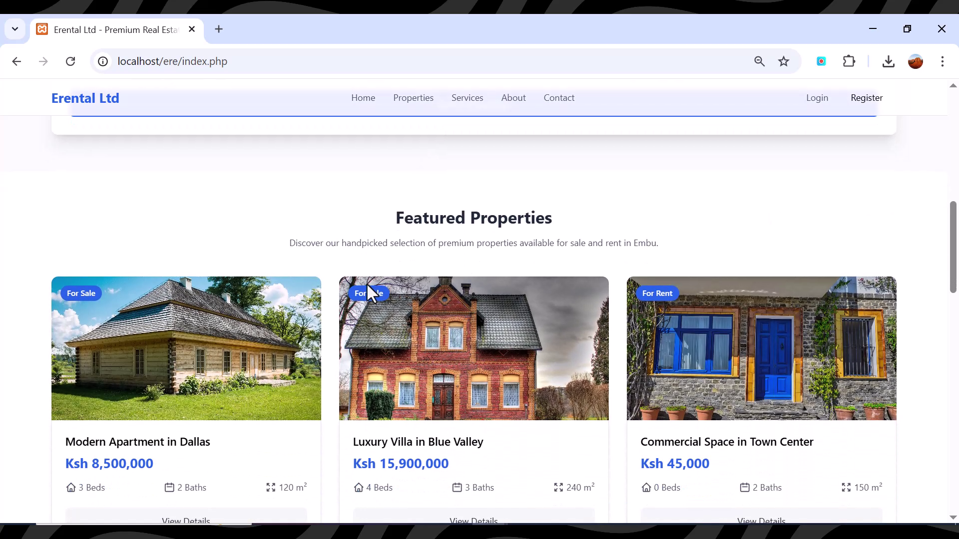 Advanced Property Management Website 