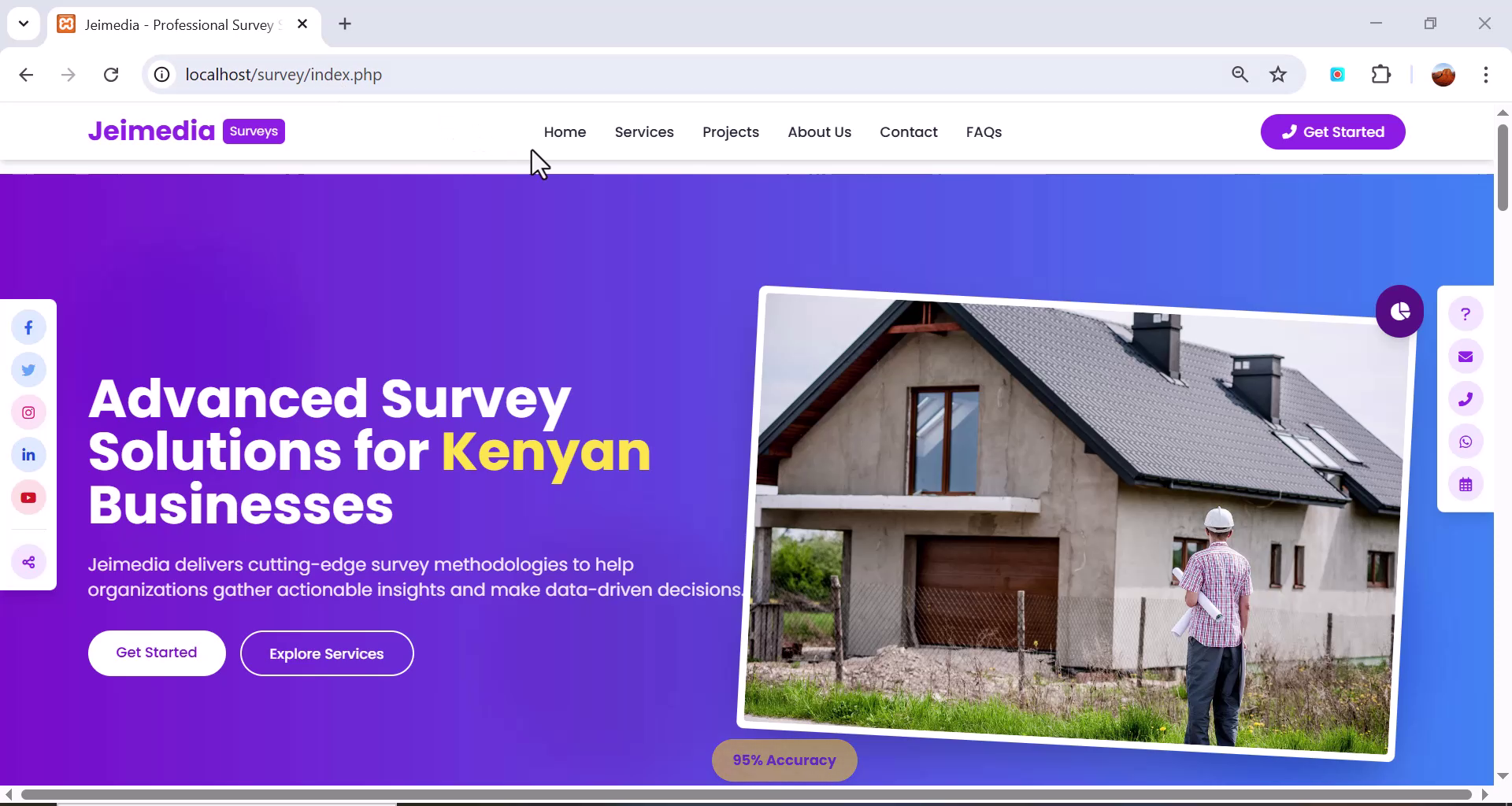 Advanced Survey Firm Website